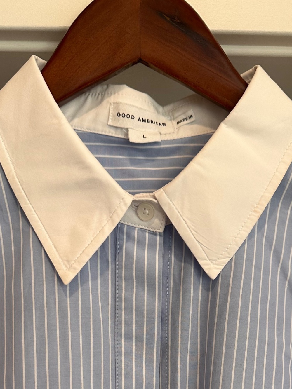 Good American Pinstripe Button Down - Picture 2 of 2